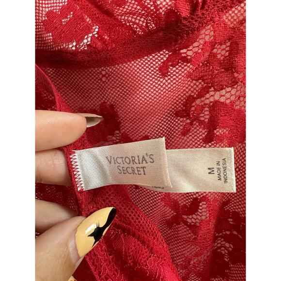 Vintage Victoria's Secret Stretch Lace Mini Dress Bombshell Coquette Flirty Y2K - Picture 6 of 10